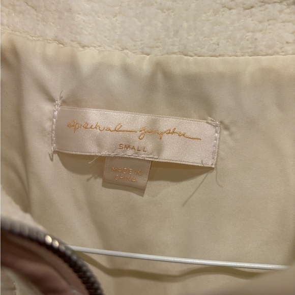 Cream 1/4 zip pull over with adjustable waist - Picture 2 of 4